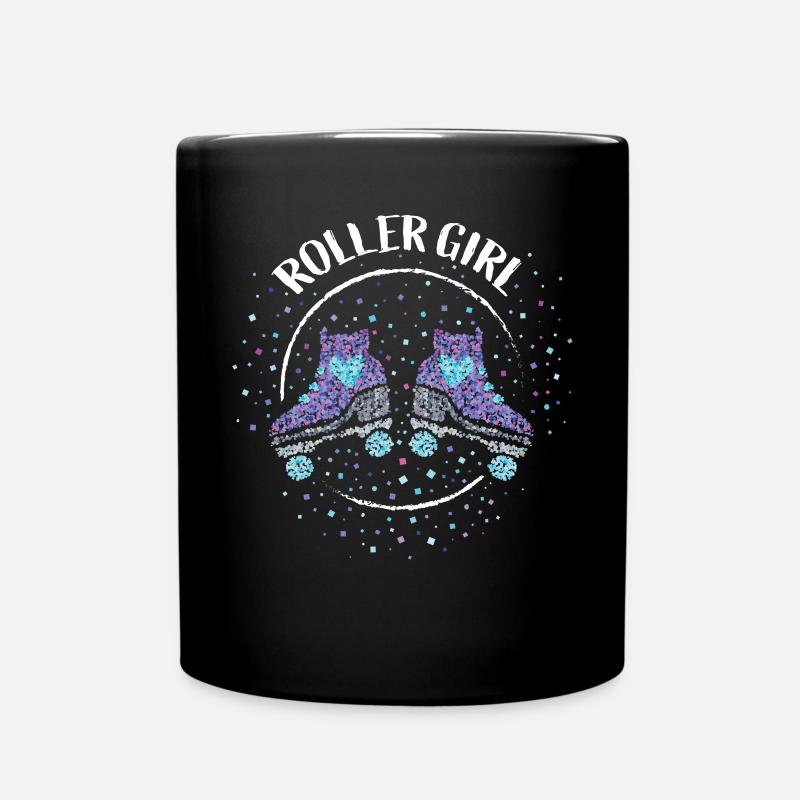 Roller Girl Rollschuhlaufen Rollschuh - Tasse einfarbig - Schwarz