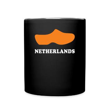 Souvenirs From Netherlands Wooden Clogs Dutch Souv - Full Colour Mug - black - Front