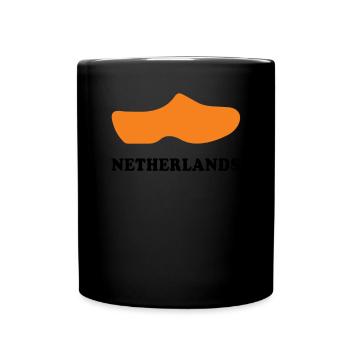 Souvenirs From Netherlands Wooden Clogs Dutch Souv - Full Colour Mug - black - Front