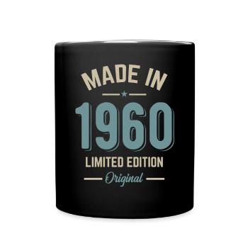 made in 1960 anniversary 62 years gift humor - Full Colour Mug - black - Front