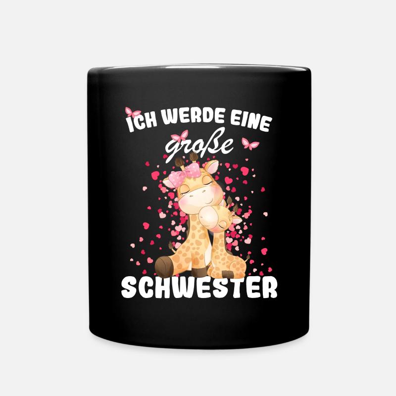 Ich Werde Eine Große Schwester 2023 - Tasse einfarbig - Schwarz