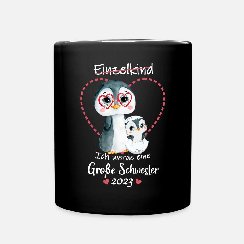 Ich Werde Eine Große Schwester 2023 - Tasse einfarbig - Schwarz