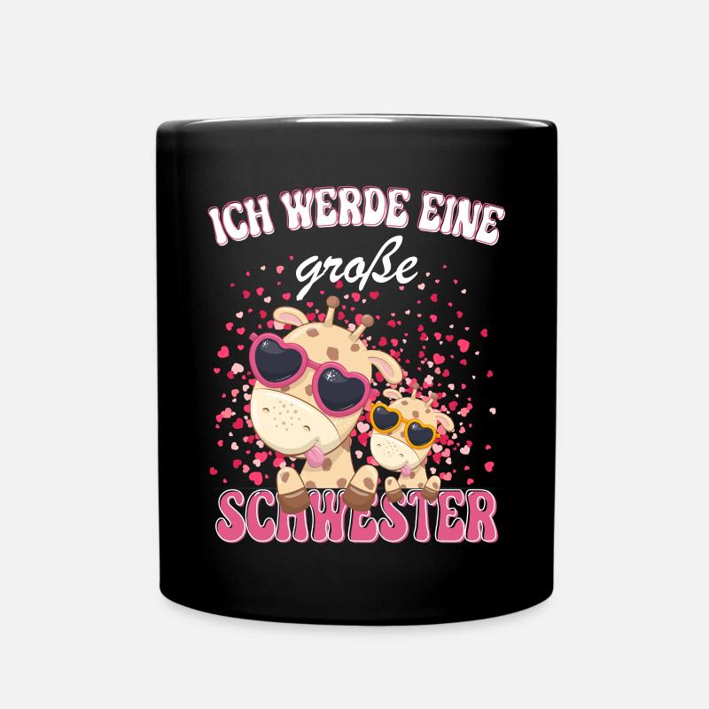 Ich Werde Eine Große Schwester 2023 - Tasse einfarbig - Schwarz