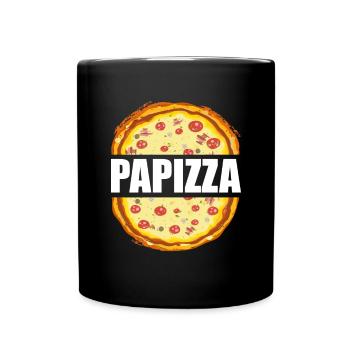 Father's Day Gift Pizza Papa Father Daddy Dad Dad - Full Colour Mug - black - Front
