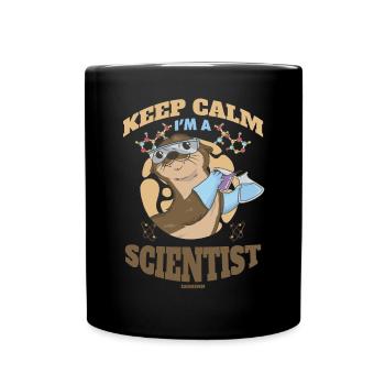 Keep Calm I'm A Scientist - Tasse einfarbig - Schwarz - Vorne