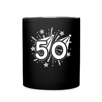50 ans 50e anniversaire fête numéro 50 - Mug uni - noir - Devant