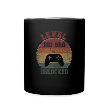 Level big Bro unlocked - Full Colour Mug - black - Front