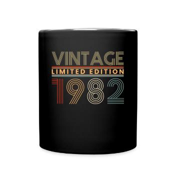 Vintage Limited Edition 1982 40th Birthday Shirt - Mug uni - noir - Devant