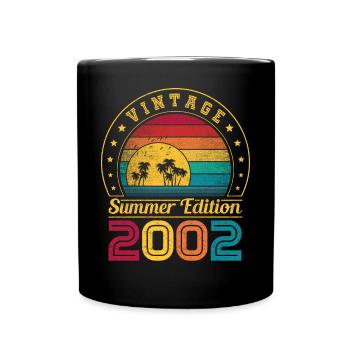 Summer Edition 2002 Geburtstag Jahrgang 2002 Retro - Tasse einfarbig - Schwarz - Vorne