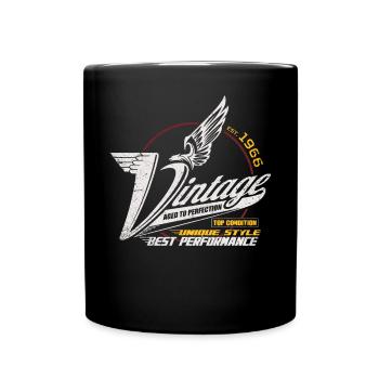 Vintage 1966 Anniversaire Né 1966 Hommes - Mug uni - noir - Devant