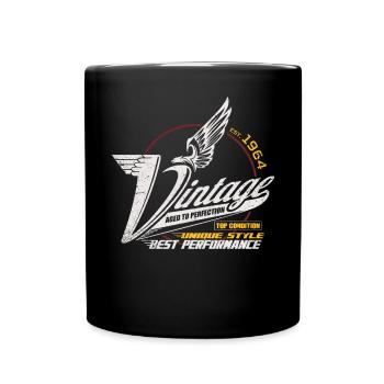 Vintage 1964 Anniversaire Né 1964 Hommes - Mug uni - noir - Devant