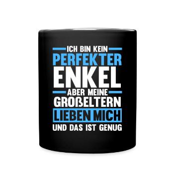 Enkel - Tasse einfarbig - Schwarz - Vorne