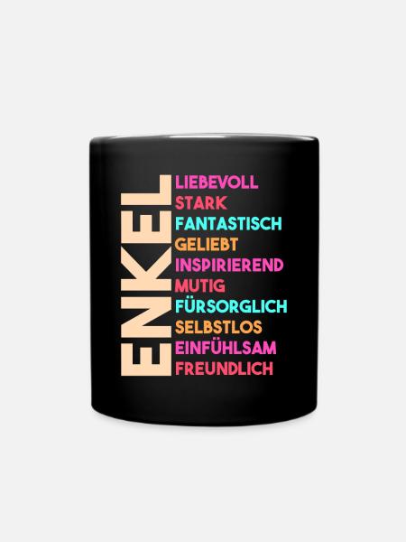 Enkel - Tasse einfarbig - Schwarz