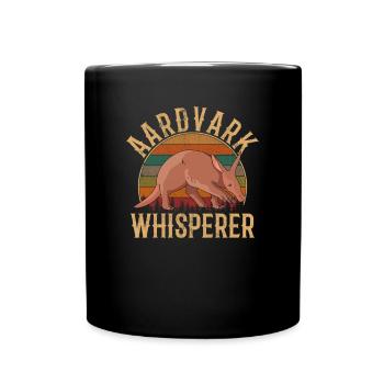 Aardvark whisperer, Aardvark - Full Colour Mug - black - Front