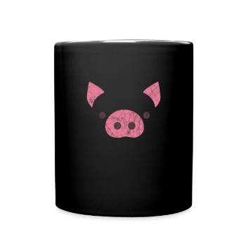 Pig Pig PigLet Sow Pigs Gift - Full Colour Mug - black - Front