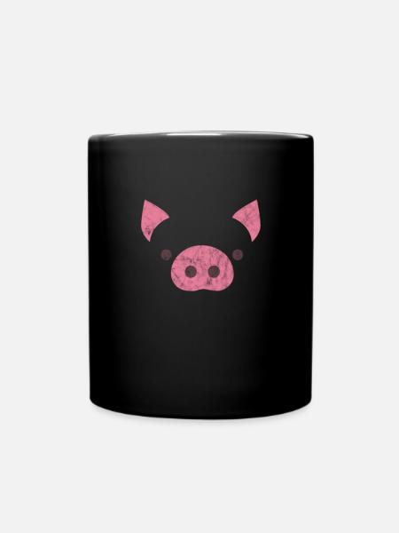Cochon Cochon PorcLet Semer Des Cochons Cadeau - Mug uni - noir