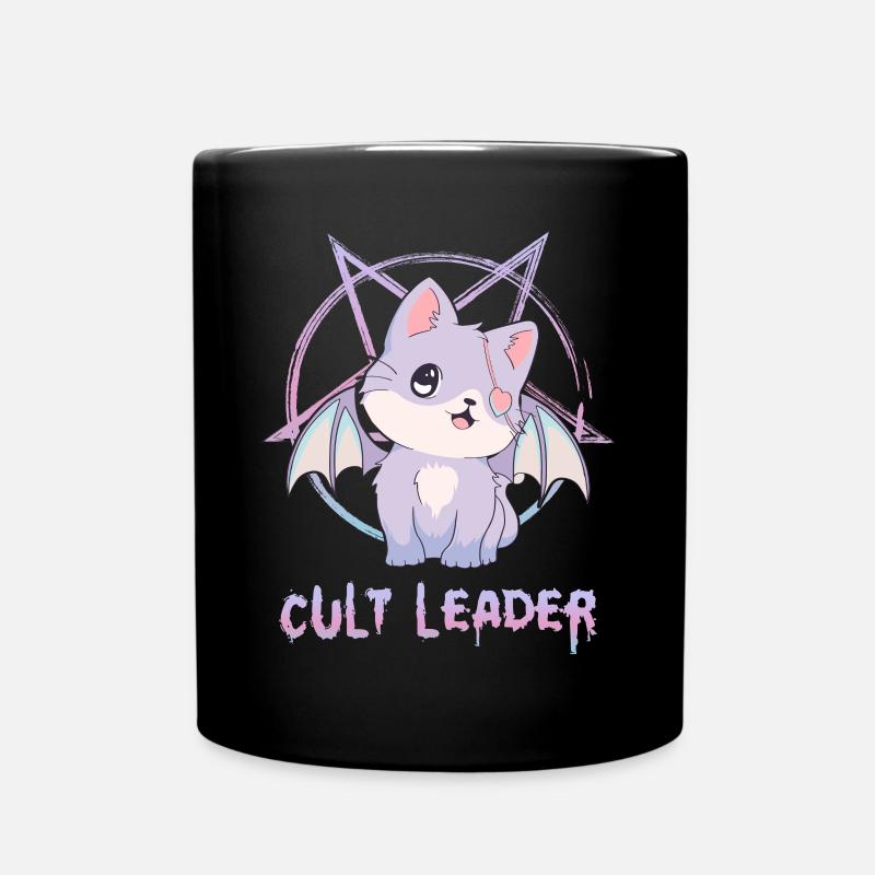 Kawaii Katze Pastell Goth Pentagramm Kultführer Ge - Tasse einfarbig - Schwarz