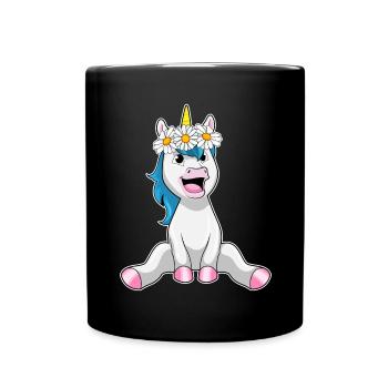 Licorne Daisy - Mug uni - noir - Devant