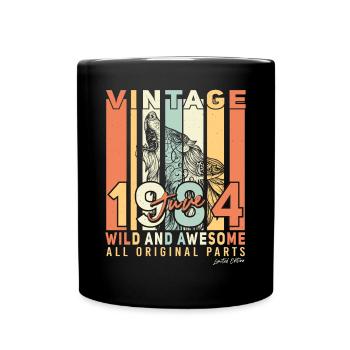 Né en juin 1984 - Mug uni - noir - Devant