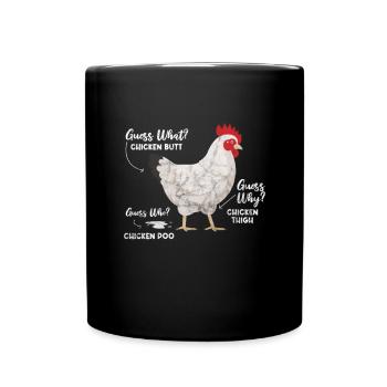 Chicken - Full Colour Mug - black - Front