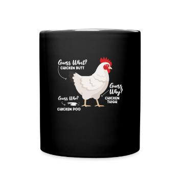 Chicken Farm Poultry Rooster Chickens Gift - Full Colour Mug - black - Front