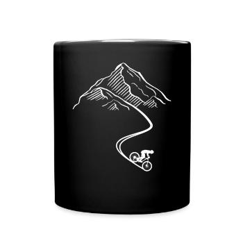 Enduro VTT VTT Équitation - Mug uni - noir - Devant