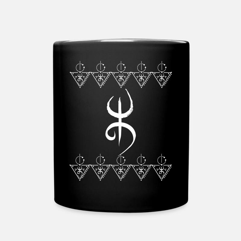 Amazigh Berbers Tifinagh avec fibule berbère - Mug uni - noir