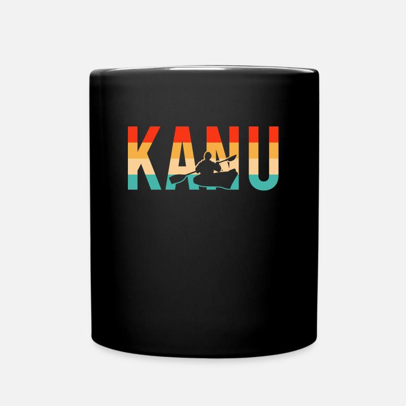 Kanu fahren - Tasse einfarbig - Schwarz