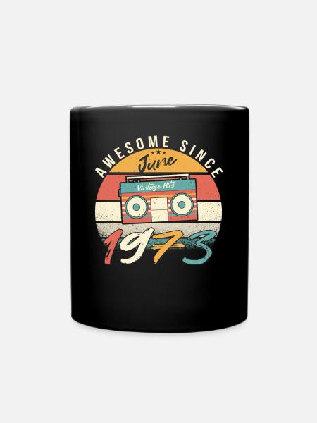 1973 June Gift - Full Colour Mug - black