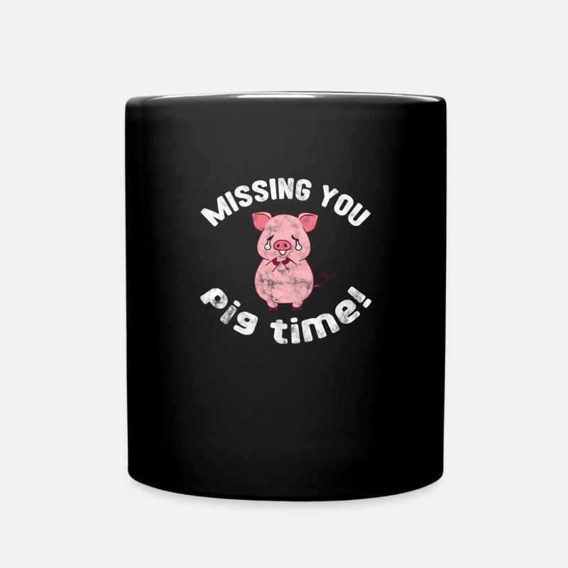 Cochon Cochon PorcLet Semer Des Cochons Cadeau - Mug uni - noir