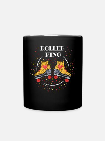 Roller King Roller Patins à roulettes Roller Skating - Mug uni - noir