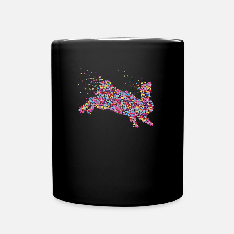 Kaninchen Hasen Hasenzucht Karnickel - Tasse einfarbig - Schwarz