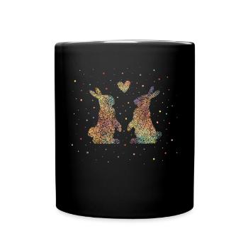 Rabbit Rabbit Breeder Rabbits - Full Colour Mug - black - Front