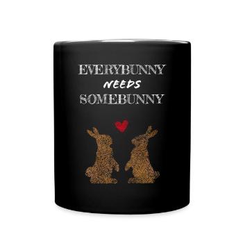 Rabbit Rabbit Rabbit Carnickel - Full Colour Mug - black - Front