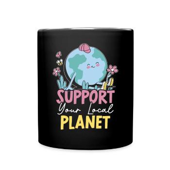 Environnementaliste Nature Recyclage Fête de la Terre mère - Mug uni - noir - Devant