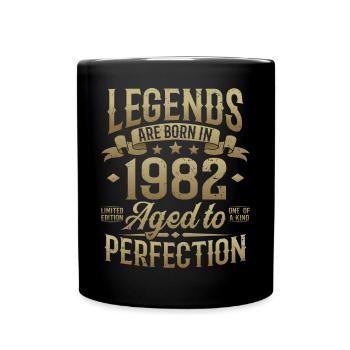 Né en 1982 Legends Cadeau d’anniversaire - Mug uni - noir - Devant