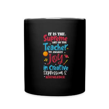 Enseignant Enseignant - Mug uni - noir - Devant