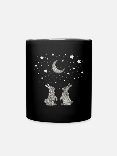 Kaninchen Zwergkaninchen Hasen Hase - Tasse einfarbig - Schwarz