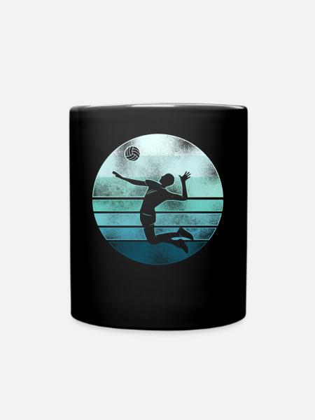 Volleyball Player Team Retro - Tasse einfarbig - Schwarz