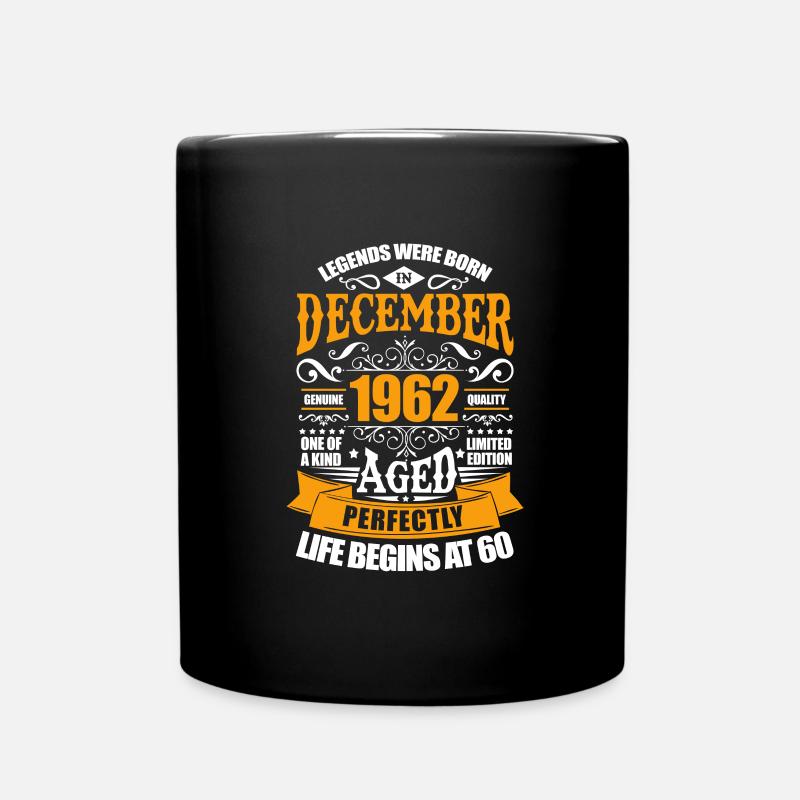 Dezember 1962 - Tasse einfarbig - Schwarz