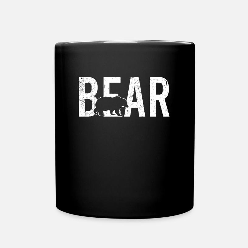 Ours ours - Mug uni - noir
