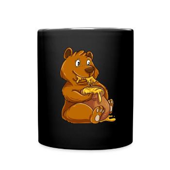 Miel d’ours brun - Mug uni - noir - Devant