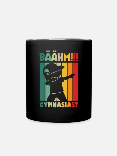 Gymnasiast Ich Gehe Jetzt Aufs Gymi - Tasse einfarbig - Schwarz