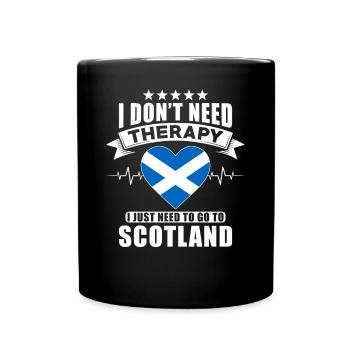 Ecosse Je n’ai pas besoin de thérapie - Mug uni - noir - Devant