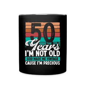 Drôle 50 ans pour 50 ans Idée Drôle - Mug uni - noir - Devant