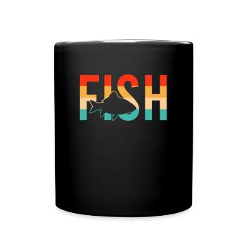 Poisson poisson - Mug uni - noir - Devant