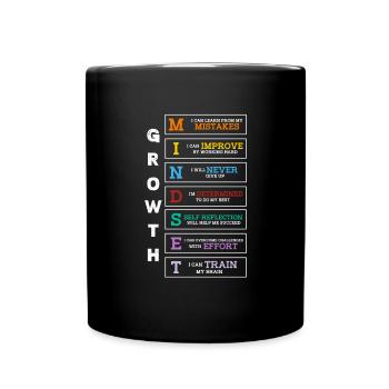 Motivation - Tasse einfarbig - Schwarz - Vorne