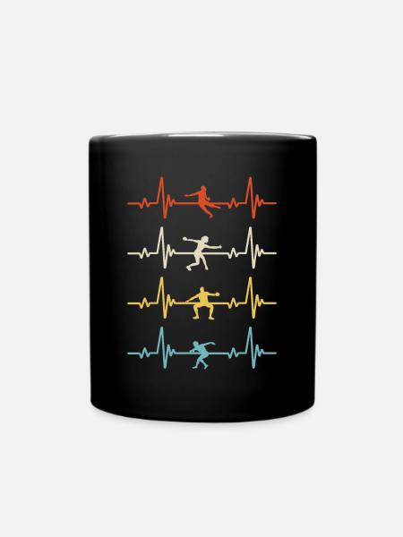 Discus Throwing Discus Thrower Track and Field - Tasse einfarbig - Schwarz