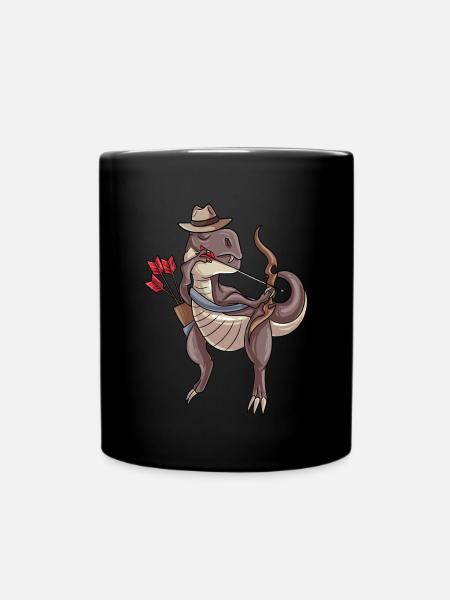 Tir à l’arc Dinosaures - Mug uni - noir