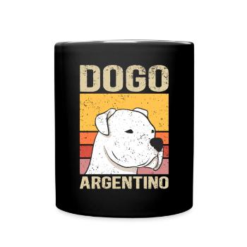 Dogo Argentino Dogs Argentine Great Dane Gift - Full Colour Mug - black - Front